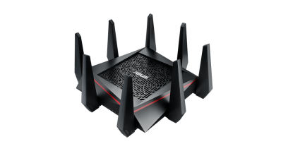 Маршрутизатор Asus WiFi Router RT-AC5300 (WLAN 5334Мbps, Dual-band 2.4GHz+2x5.1GHz, 802.11ac+4xLAN RG45 GBL+1xWAN GBL+1xUSB3.0+1xUSB2.0) 8x ext Antenna