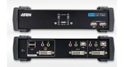 Переключатель KVM ATEN CS-1762A Audio+USB 2.0, 1 user USB+DVI => 2 cpu USB+DVI
