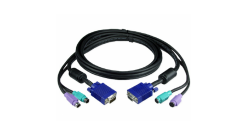 ATEN KVM Cable 2L-1003P/C Кабель для KVM: 2*PS/2(m)+DB15(m) (PC) -на- 2*PS/2(m)+DB15(f) (KVM), 3м