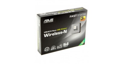 Сетевой адаптер Asus USB-N10 NANO USB-N10 NANO USB2.0 802.11n 150Mbps nano size