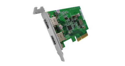 Адаптер Qnap USB-U31A2P01 USB 3.1 Gen 2 10Gbps Type-A Dual-port PCIe Card (w/o USB cabe)