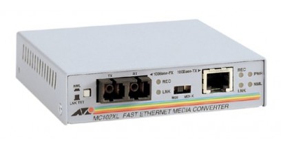Медиаконвертер Allied Telesis AT-MC102XL-60 100TX (RJ-45) to 100FX (SC) Fast Ethernet media converter