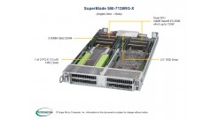 Блейд сервер Supermicro SBI-7128RG-X - Blade Module GPU/Xeon Phi 2xLGA2011-R3, iC612, 8xDDR4, 1x2.5"" SSD, 2x10GbE, IPMI