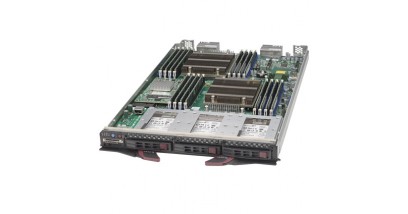 Блейд сервер Supermicro SBI-7428R-C3N Dual socket R3 (LGA 2011) Intel Xeon processor E5-2600, Up to 512GB VLP ECC RDIMM, Intel i350 Dual port, IPMI 2.0, FDR-10/QDR InfiniBand or 10GbE mezzanine HCA, 3x 2.5"" Hot-swap HDD/SSD, SAS3 via Broadcom 3