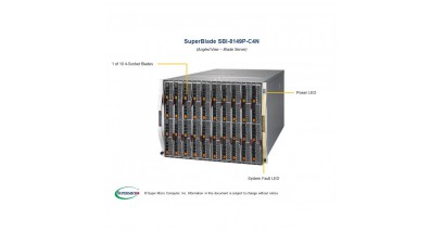 Блейд сервер Supermicro SBI-8149P-C4N Blade Module 4xLGA3647, C622 chipset, 4 x 2.5"" NVMe/SAS3/SATA3, 3108 SAS3 (12Gbps) controller, Dual 10G LAN