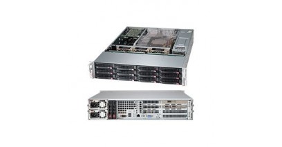 Корпус Supermicro CSE-826BE16-R1K28WB - 2U, 2x1280W, 12x3.5"" HDD, Single SAS2 (6Gbps) expanders, WIO