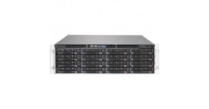 Корпус Supermicro CSE-836BE1C-R1K03JBOD - 3U, 2x1000W, 16x3.5"" HDD, Single SAS3 (12Gb/s), IPMI