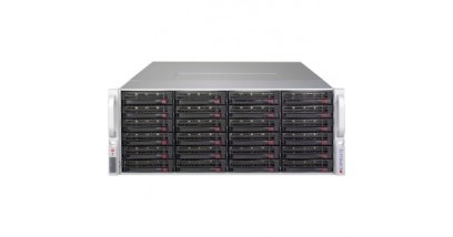 Корпус Supermicro CSE-847BE2C-R1K28WB - 4U, 36x(24front+12rear)3.5""HDD, Dual SAS3(12Gbps), WIO,2x1280W
