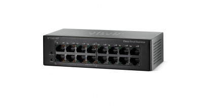 Коммутатор Cisco SB SF110D-16-EU, 16-Port 10/100 Desktop Switch