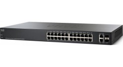 Коммутатор Cisco SB SF220-24-K9-EU, 24-Port 10/100 Smart Plus Switch..