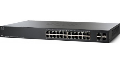 Коммутатор Cisco SB SF220-24-K9-EU, 24-Port 10/100 Smart Plus Switch