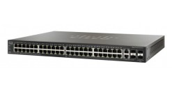 Коммутатор Cisco SB SF300-48PP-K9-EU, 48-Port 10/100 PoE+ Managed Switch with Gi..