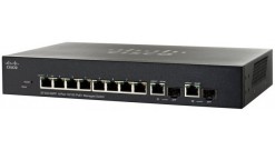 Коммутатор Cisco SB SF302-08PP-K9-EU, 8-Port 10/100 PoE+ Managed Switch..