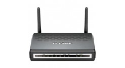 Модем D-Link DSL-2740U, Router Wireless 802.11b/g/n, Ethernet ADSL/ADSL2/ADSL2+, 1xADSL, 4xLan, with splitter