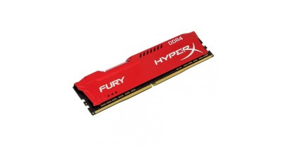Модуль памяти Kingston 16GB DDR4 (2933) 16Gb HyperX Fury HX429C17FR/16, CL17, 1.2V, красный радиатор, RTL