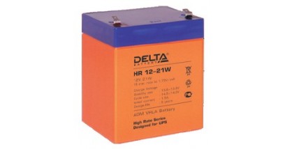 Delta серии HR 12-21W (5 А\ч, 12В) cвинцово- кислотный аккумулятор