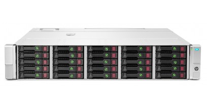Дисковое хранилище HP D3700 SFF 12Gb SAS Disk Enclosure (2U; up to 25x SAS/SATA drives (Gen8), 2xI/O module, 2xfans and RPS, 2x0,5m HD Mini-SAS cables)