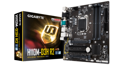 Материнская плата Gigabyte GA-H110M-D3H R2, Socket 1151, Intel®H110, 4xDDR4-2133, D-SUB+DVI-D+HDMI+DP