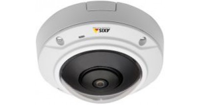 Сетевая камера AXIS M3027-PVE IP HDTV 5MP 1080p (2592x1944) @ 12 fps, д/н компакт. уличн. камера с фикс. объективом типа ""fisheye""5Mp в антивандал. исп., SD/SDHC слот, PoE