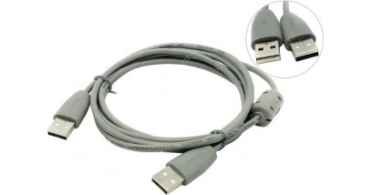 Кабель Belsis USB2.0 А вилка-USB А вилка с ф/фильтром, 1.8 м. (распродажа)
