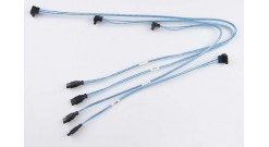 Кабель Supermicro CBL-0489L - 70cm SATA cable straight to right angle 30AWG