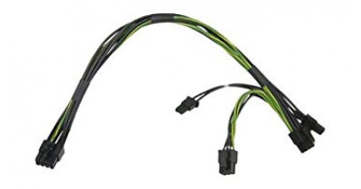 Кабель Supermicro CBL-PWEX-0582 - 8 pin to two 6+2 pin 12V GPU power cable, 30 cm 16/20 AWG
