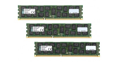 Модуль памяти Kingston 48GB 1600MHz DDR3 ECC Reg CL11 DIMM (Kit of 3) 2Rx4 Intel