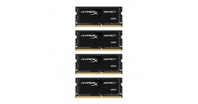 Оперативная память Kingston 64GB 2400MHz DDR4 CL14 SODIMM (Kit of 4) HyperX Impact