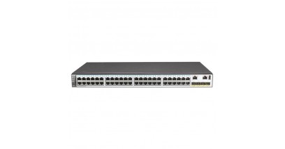 Коммутатор 48PORT GE 4SFP S5720S-52P-SI-AC HUAWEI Коммутатор Huawei S5720S-52P-SI-AC (48xGE RJ45 ports, 4xGE SFP ports; F/S: 78Ms/336Gbs; MAC: 16k; Управление: L3, Full; Static Route; OSPF/BGP/IS-IS; RSTP/MSTP/ERPS, OAM, RRPP/SEP/Smart Link; sFlow, QoS, A