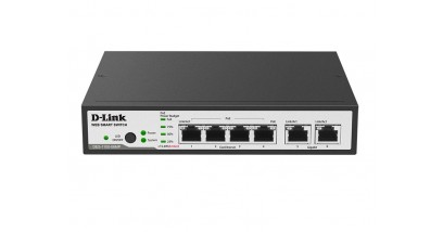 Коммутатор 4PORT 10/100M POE DES-1100-06MP/A1A D-LINK Type L2|4x10Base-T / 100Base-TX|2x10Base-T / 100Base-TX / 1000Base-T|IEEE 802.3|IEEE 802.3ab|IEEE 802.3af|IEEE 802.3at|IEEE 802.3u|IEEE 802.3x|PoE ports 4|Пропускная способность 4.8 Gbps|Пропускная спо