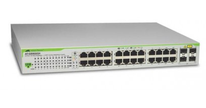 Коммутатор Allied Telesis AT-GS950/24 24 port 10/100/1000TX WebSmart switch with 2 GBIC bays