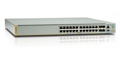 Коммутатор Allied Telesis AT-x510-28GPX-50 Stackable Gigabit Edge Switch with 24 x 10/100/1000T POE+, 4 x 10G SFP+ ports