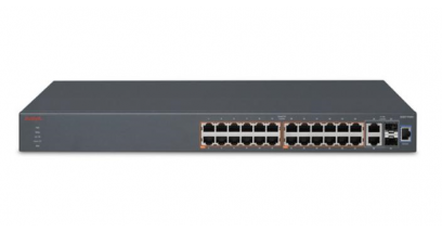 Коммутатор Avaya ERS 3526T-PWR+ with 24 10/100 (802.3af/at) PoE ports, 2 combo 10/100/1000 SFP ports, plus 2 rear SFP ports (stack cable not included). Incl Base S/w Lic K