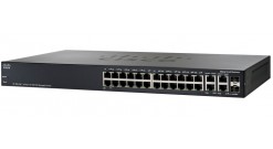Коммутатор Cisco SF300-24PP-K9-EU 24-портовый SF300-24PP 24-port 10/100 PoE+ Managed Switch w/Gig Uplinks