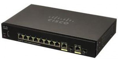 Коммутатор Cisco SG350-10P 10-port Gigabit POE Managed Switch