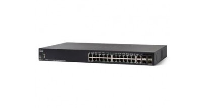 Коммутатор Cisco SG350X-24P 24-port Gigabit POE Stackable Switch
