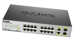 Коммутатор D-Link DES-1018P/A2A 8 Ports 10/100 Mbps PoE + 8 Ports 10/100 Mbps + 2 10/100/1000BASE-T/SFP Combo Ports Unmanaged Switch