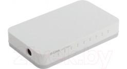 Коммутатор D-Link DGS-1008A/D2A, L2 Unmanaged Switch with 8 10/100/1000Base-T ports.8K Mac address,Auto-sensing, 802.3x Flow Control, Stand-alone, Auto MDI/MDI-X for each port, Plastic case.Manual + External P