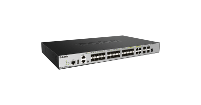 Коммутатор D-Link DGS-3630-28SC/A2ASI L3 Managed Switch with 20 1000Base-X SFP ports and 4 100/1000Base-T/SFP combo-ports and 4 10GBase-X SFP+ ports.
