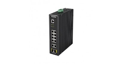 Коммутатор D-Link DIS-200G-12S/A1A L2 Managed Industrial Switch with 10 10/100/1000Base-T and 2 1000Base-X SFP ports 8K Mac address, 802.3x Flow Control, 802.3ad Link Aggregation, Port Mirroring, 128 of 802.1Q
