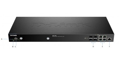 Коммутатор D-Link DWC-2000/A2A WLAN Controller with 4 100/1000Base-T/combo-SFP ports, manage up to 64/256 Unified APs. 4x 10/100/1000 BASE-T GE/SFP Ports, 2x USB 2.0 Ports, Slot for hard disk drive module, 1x