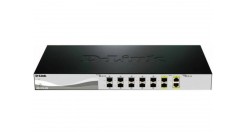 Коммутатор D-Link DXS-1210-12SC/A2A 10 Gigabit Ethernet Smart Switch with 10-port 10G SFP+ and 2-port 10GBASE-T/SFP