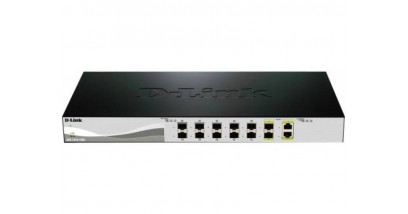 Коммутатор D-Link DXS-1210-12SC/A2A 10 Gigabit Ethernet Smart Switch with 10-port 10G SFP+ and 2-port 10GBASE-T/SFP