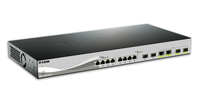 Коммутатор D-Link DXS-1210-12TC, 10 Gigabit Ethernet Smart Switch with 8-port 10GBASE-T + 2-port SFP + 2-port 10GBASE-T/SFP
