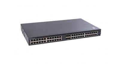 Коммутатор Dell N1148P-ON L2, 48 ports RJ45 1GbE, 24 ports PoE/PoE+, 4 ports SFP+ 10GbE, Stacking 3YPSNBD (210-AJIV)