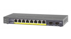 Коммутатор NETGEAR GS110TP-100EUS Managed Smart-switch 8GE+2SFP ports (8GE PoE p..