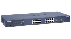Коммутатор NETGEAR GS716T-300EUS Управляемый гигабитный Smart-на 14GE+2SFP(Combo) портов с опциональной поддержкой функционала ethernet audio video bridging