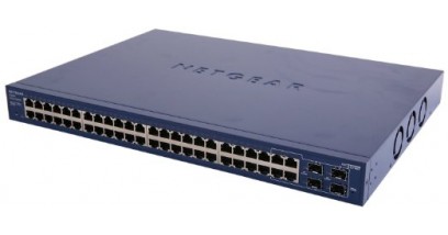 Коммутатор NETGEAR GS748T-500EUS Управляемый гигабитный Smart-коммутатор на 44GE+4SFP(Combo) портов c опциональной поддержкой функционала ethernet audio video bridging