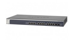 Коммутатор NETGEAR XS712T-100NES Управляемый гигабитный Smart-на 10 портов 10GBase-T + 2 SFP+/10GBase-T (Combo)порта,улучшенными функциями ACL,QoS и поддержкой IPv6