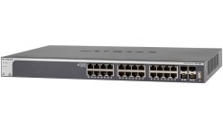 Коммутатор Netgear XS728T-100NES управляемый гигабитныйна 24 порта 10GBase-T + 4 SFP+ порта, c улучшенными функциями ACL, QoS и поддержкой IPv6